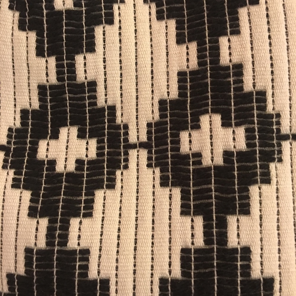 Merona Black and White fringe skirt 18 NWT - Picture 6 of 8